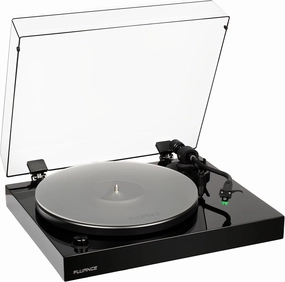 Fluance RT81  Elite High Fidelity Vinyl Turntable Record Player, Audio Technica VM95E Cartridge, Anti-Resonant Platter, Acrylic Mat, Phono Preamp, Wood Plinth, Adjustable Isolation Feet - Piano Black belt-drive turntable,vinyl record player,audiophile turn