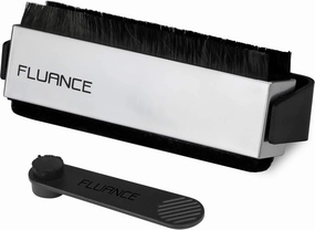 Fluance Vinyl Record & Stylus Cleaning Kit with 2-in-1 Anti-Static Carbon Fiber & Soft Velvet LP Brush and Stylus Brush (VB52) record cleaning kit,vinyl cleaner,stylus brush set,