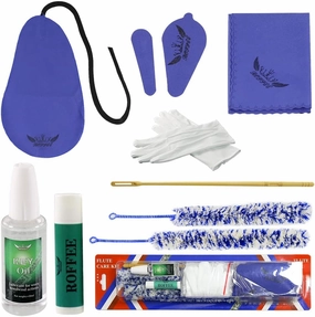 Flute Cleaning cleaner Care Maintenance Kit,Key Oil,Cork Grease,Swab,Cleaning Cloth,2PCS Cleaning Brush,Cleaning Rod record cleaning kit,vinyl cleaner,stylus brush set,