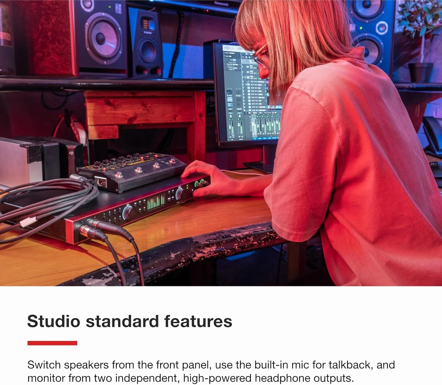 Focusrite Scarlett 18i20 4th Gen USB Audio Interface, for Multitrack Recording, Music Production and Podcasting  High-Fidelity, Studio Quality Recording, and All the Software You Need to Record
