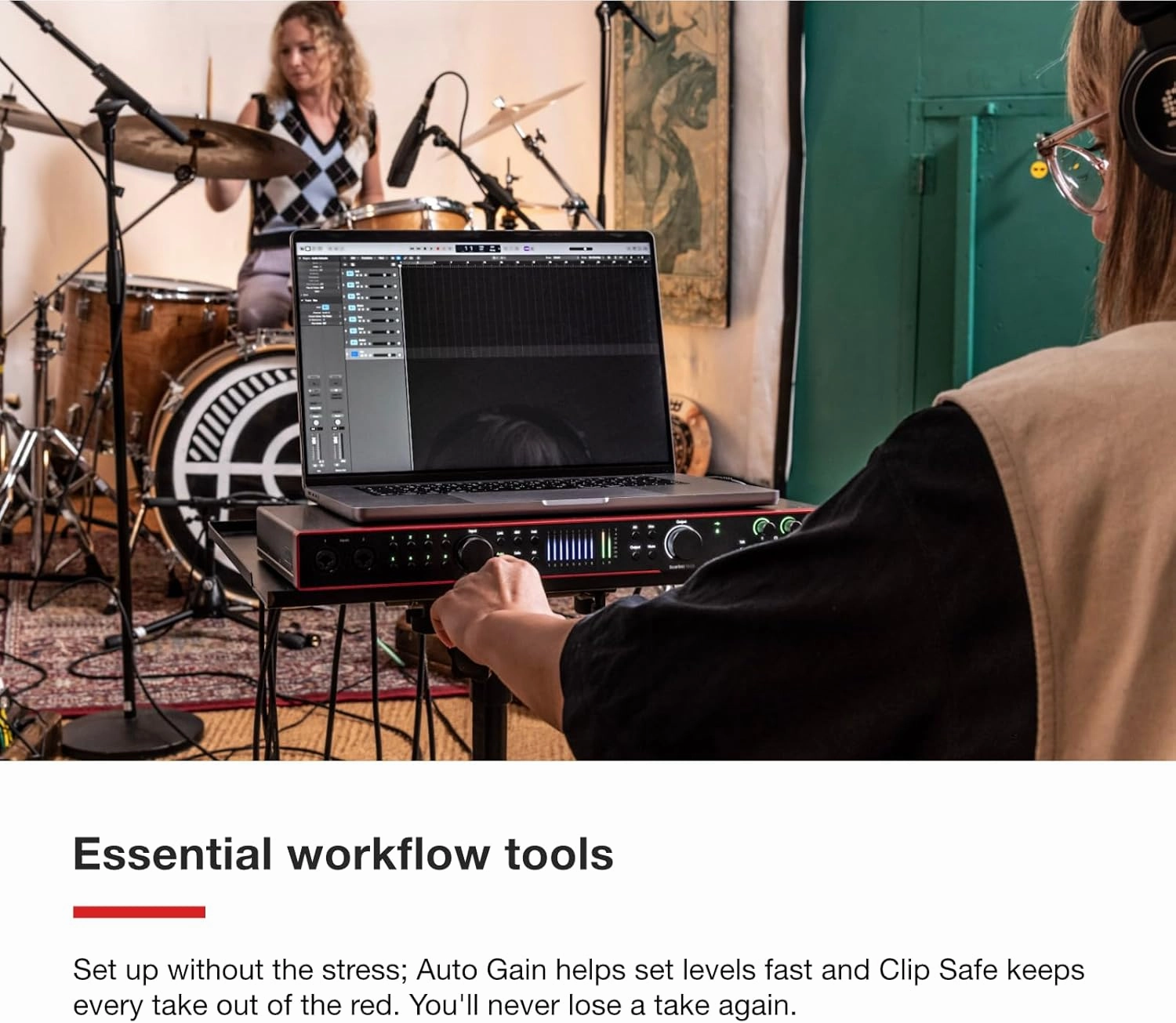 Focusrite Scarlett 18i20 4th Gen USB Audio Interface, for Multitrack Recording, Music Production and Podcasting  High-Fidelity, Studio Quality Recording, and All the Software You Need to Record