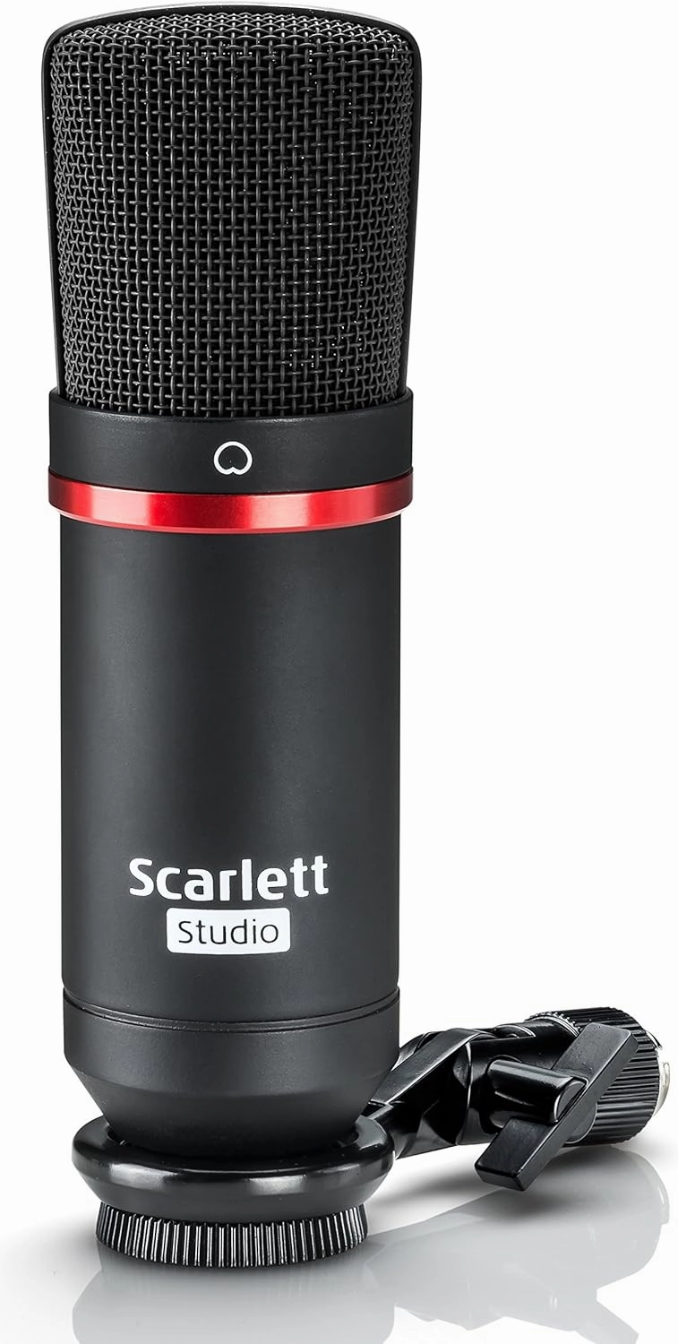 Focusrite Scarlett Solo Studio USB Audio Interface Bundle with Pop Filter, XLR Cable and Polishing Cloth