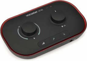 Focusrite Vocaster One USB Audio Interface for Solo Podcasting, Streaming, Voiceover  High-Fidelity, Broadcast Quality Recording, All the Software You Need to Record audio interface,USB interface,music recording input,
