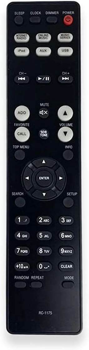 For DENON RC-1175 RC1175 RCD-N5 CD Receiver Audio Player Remote Control CEOL DRA-N5 RCD-N9 NETWORK Fernbedienung network audio player,digital streamer,audio file player,