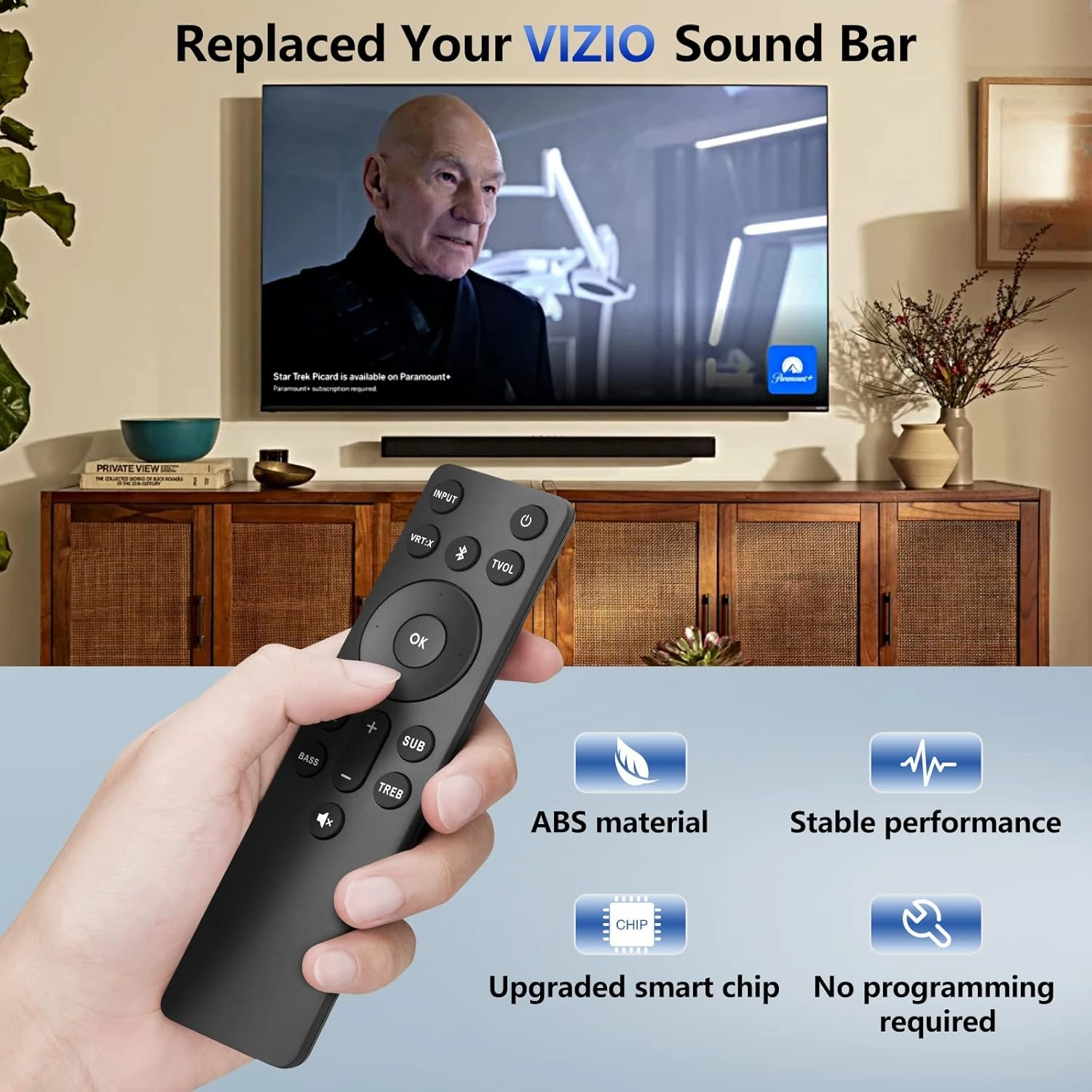for VIZIO-Soundbar-Remote, Replacement for VIZIO 5.1/2.1 Home Theater Sound Barfor M/V/P Series Home Audio Sound System