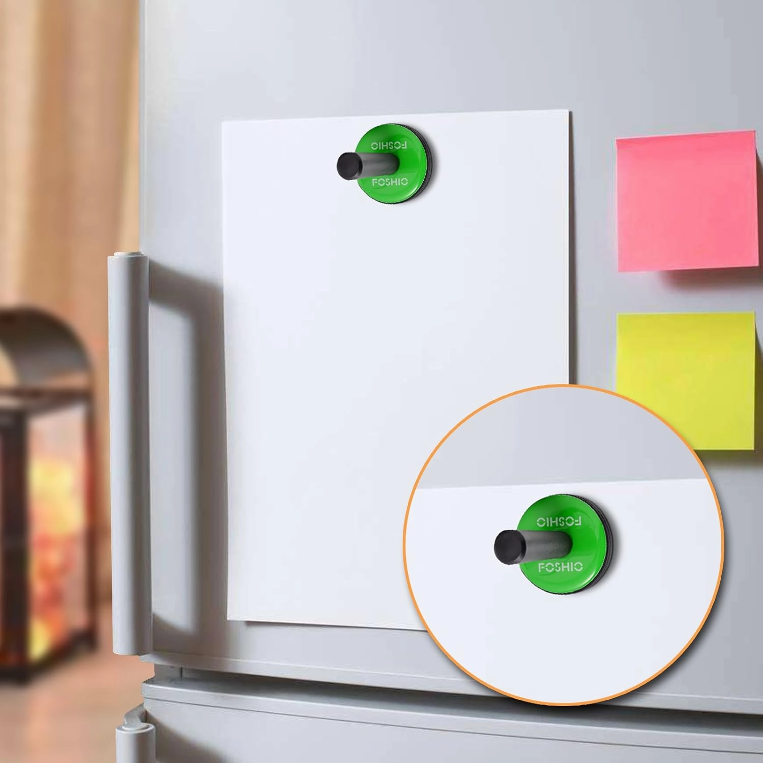 FOSHIO 8PCS Green Car Vinyl Wrap Magnet Holder Tints Tool Refrigerator Magnets
