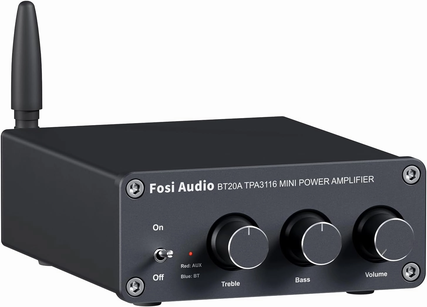 Fosi Audio BT20A Bluetooth Stereo Amplifier, 2 Channel Home Audio Component Amplifiers for Passive Speakers, Mini Class D Amp Receiver 200W for Indoor/Outdoor/Garage/Ceiling/Bookshelf Speaker bookshelf speakers,compact stereo speakers,hi-fi shelf speakers,