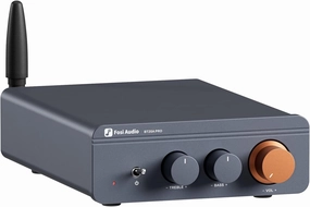 Fosi Audio BT20A Pro Bluetooth 5.0 Amplifier, 300W x2 Wireless Amp, TPA3255 2 Channel Mini Class D Integrated Home Audio Outdoor Stereo Receiver with Bass Treble Control for Passive Speakers integrated amplifier,stereo receiver,hi-fi amp combo,