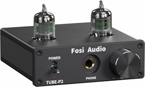 Fosi Audio P2 Headphone Amplifier Vacuum Tube Headphone Amp Mini Hi-Fi Stereo Audio with Low Ground Noise Output Protection headphone amplifier,portable amp,desktop headphone amp,