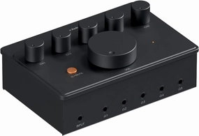 Fosi Audio PH05 5-Channel Headphone Splitter Amplifier, Mini Headphones Amp for Music Studio, Audio Sharing, Podcast Monitor, Supports 16-300 Ohm High Impedance IEM with 12V Power Adapter headphone amplifier,portable amp,desktop headphone amp,