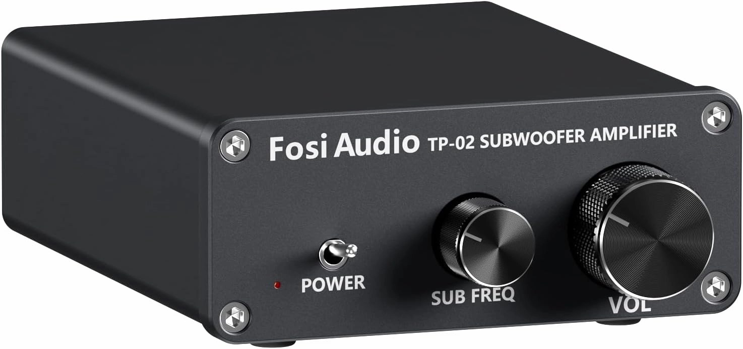 Fosi Audio TP-02 Subwoofer Amplifier Home Audio, Mini Bass Amp Mono Subwoofer Amp, with TDA7498E Chip 220W Volume and Frequency Control, for Powered Passive Subwoofers Bass Shakers audiophile subwoofer,active subwoofer,low frequency speaker,