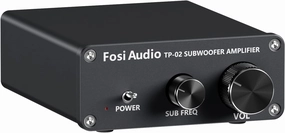 Fosi Audio TP-02 Subwoofer Amplifier Home Audio, Mini Bass Amp Mono Subwoofer Amp, with TDA7498E Chip 220W Volume and Frequency Control, for Powered Passive Subwoofers Bass Shakers audiophile subwoofer,active subwoofer,low frequency speaker,