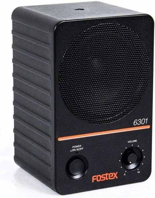 Fostex 6301NE Powered Active Monitor (Single), Electronically Balanced, Black studio monitors,nearfield speakers,mixing reference monitors,