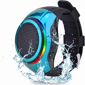 Frewico Wearable Portable Waterproof Bluetooth Speaker Watch X10 Clip Speaker MP3 Player Handsfree Clear Call Speakerphone,TWS,SD Card Slot,Selfie for Working, Running, Cycling(Blue) hi-res portable player,digital audio player,DAP lossless,