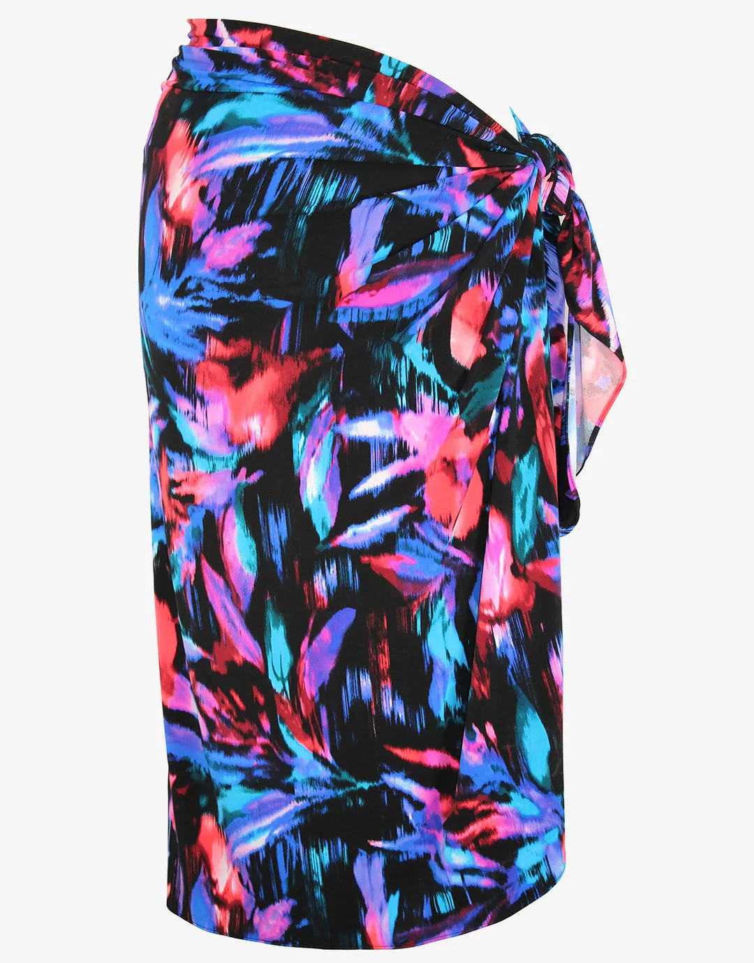 Fuego Flora Sarong - Black Multi