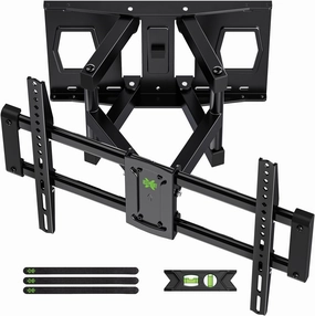 Full Motion Mount, USX MOUNT UL Listed TV Wall Mount for Most 42-84 inch TVs, Holds up to 120lbs, Max VESA 600x400mm, Swivel TV Bracket with Dual Articulating Arms Tilt Rotation Fits 16" Wood Stud speaker wall mount,audio bracket,AV wall mounting,