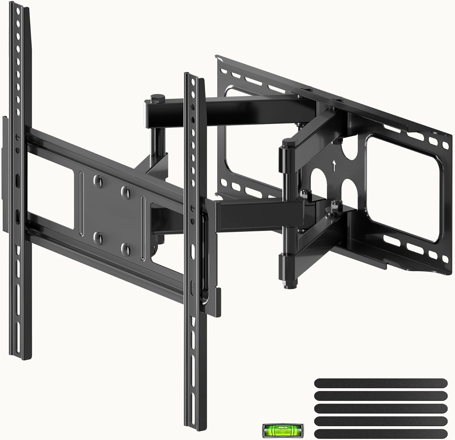 Full Motion TV Wall Mount for Most 26"-70" Flat/Curved TV, Swivel Tilt Bracket with Articulating Dual Arms, Support 100lbs, Max VESA 400x400mm, Fits 12/16" Wood Stud (MA570) speaker wall mount,audio bracket,AV wall mounting,