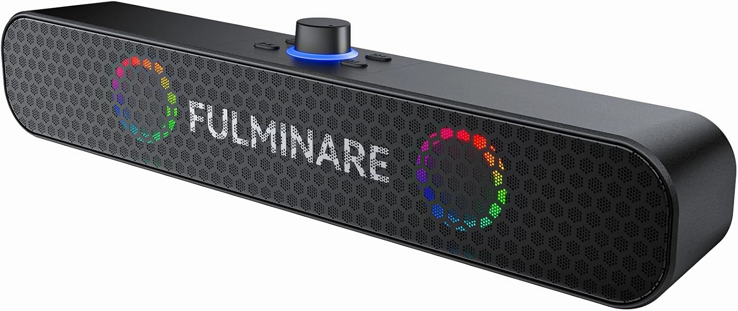 FULMINARE Bluetooth Speaker with 26W HD Sound, Portable Speaker Up to 30H Playtime, AUX&TF-Card&USB Input, LED Lights, Speakers Bluetooth 5.3 Wireless for Home/Party/Outdoor, Birthday Gift (Black) wireless speakers,portable Bluetooth speaker,multir