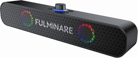 FULMINARE Bluetooth Speaker with 26W HD Sound, Portable Speaker Up to 30H Playtime, AUX&TF-Card&USB Input, LED Lights, Speakers Bluetooth 5.3 Wireless for Home/Party/Outdoor, Birthday Gift (Black) wireless speakers,portable Bluetooth speaker,multir