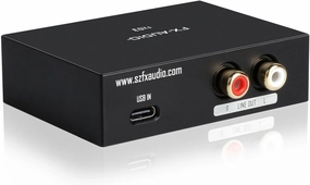 FX-Audio FX03 USB C DAC 384Khz DAC Decorder USB-C to RCA Digital to Analog Audio Converter Support DSD 256 PCM 32Bit for Set-top Box,Mobile Phone,Computer,Game Machine DAC,USB audio converter,digital to analog converter,