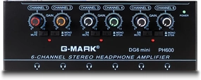 G-MARK DG6Mini Headphone Amp Ultra-Compact 6 Channels Stereo Headphone Amplifier headphone amplifier,portable amp,desktop headphone amp,