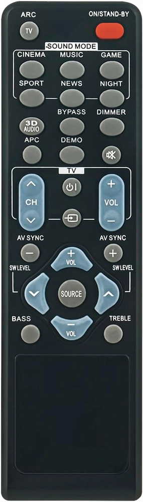 GA297AWSA RRMCGA297AWSA Replacement Remote Commander Compatible for Sharp HT-SB40 HTSB40 HT-SB60 HTSB60 Audio Surround Sound Bar Speaker Home Cinema Soundbar System home cinema system,5.1 home theater,surround sound package,