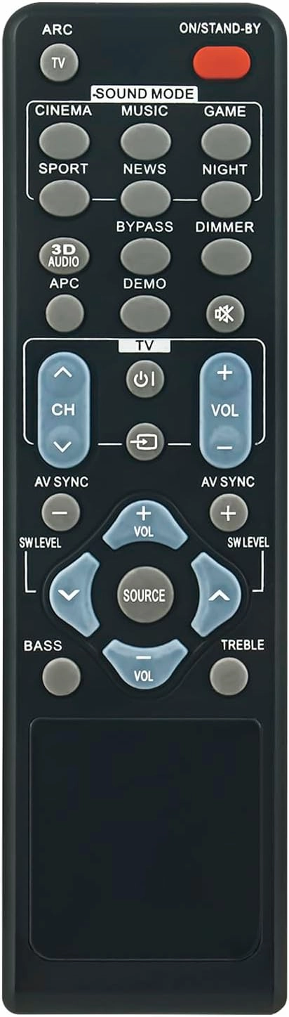 GA297AWSA RRMCGA297AWSA Replacement Remote Commander Compatible for Sharp HT-SB40 HTSB40 HT-SB60 HTSB60 Audio Surround Sound Bar Speaker Home Cinema Soundbar System home cinema system,5.1 home theater,surround sound package,