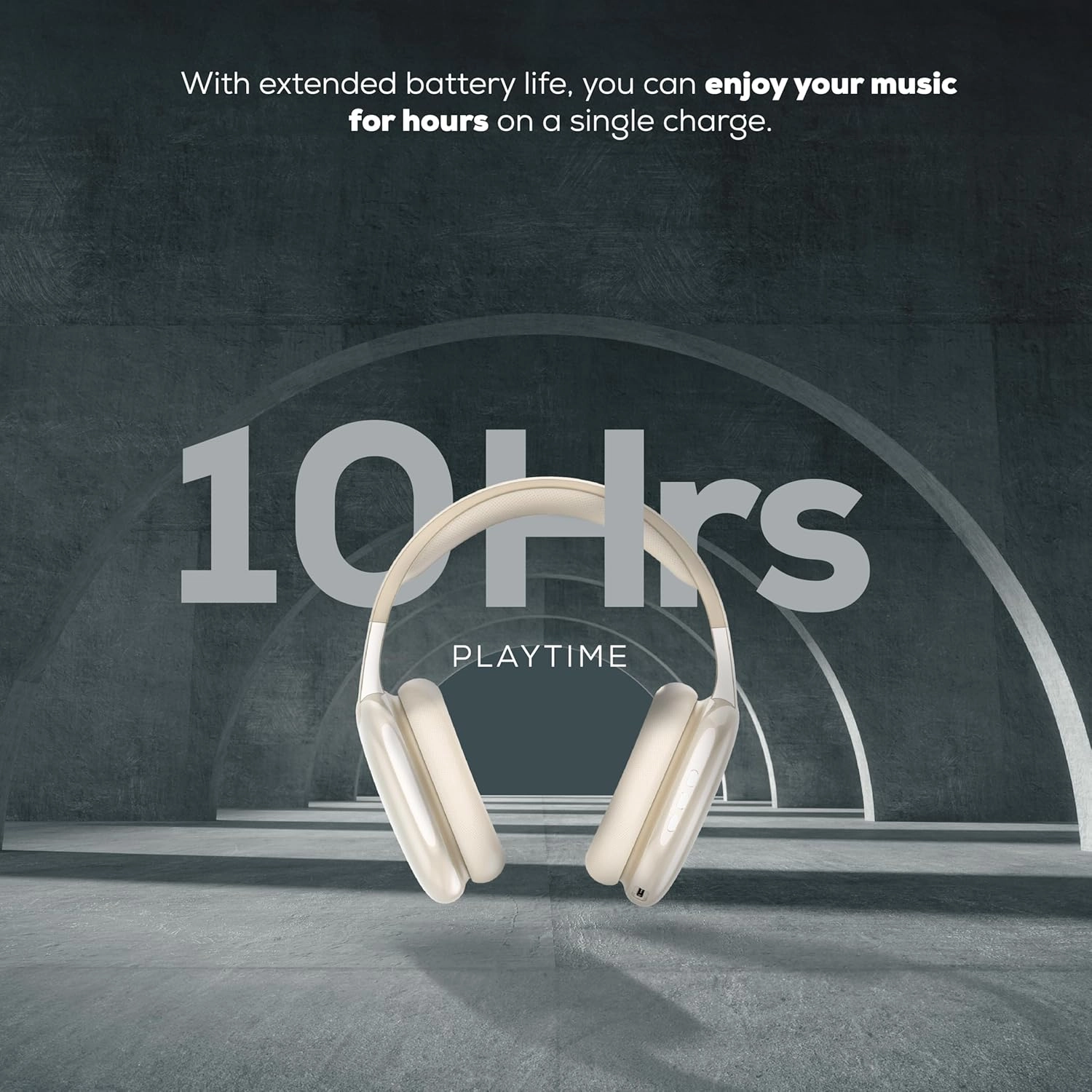 Gabba Goods Wireless Over Ear Bluetooth Headphones with Microphone - Wireless Headset -Noise Reduction - Bluetooth, Wired,Built in Micro SD for Travel, Home, Work TV,PC,Gaming,Cellphone (Beige)