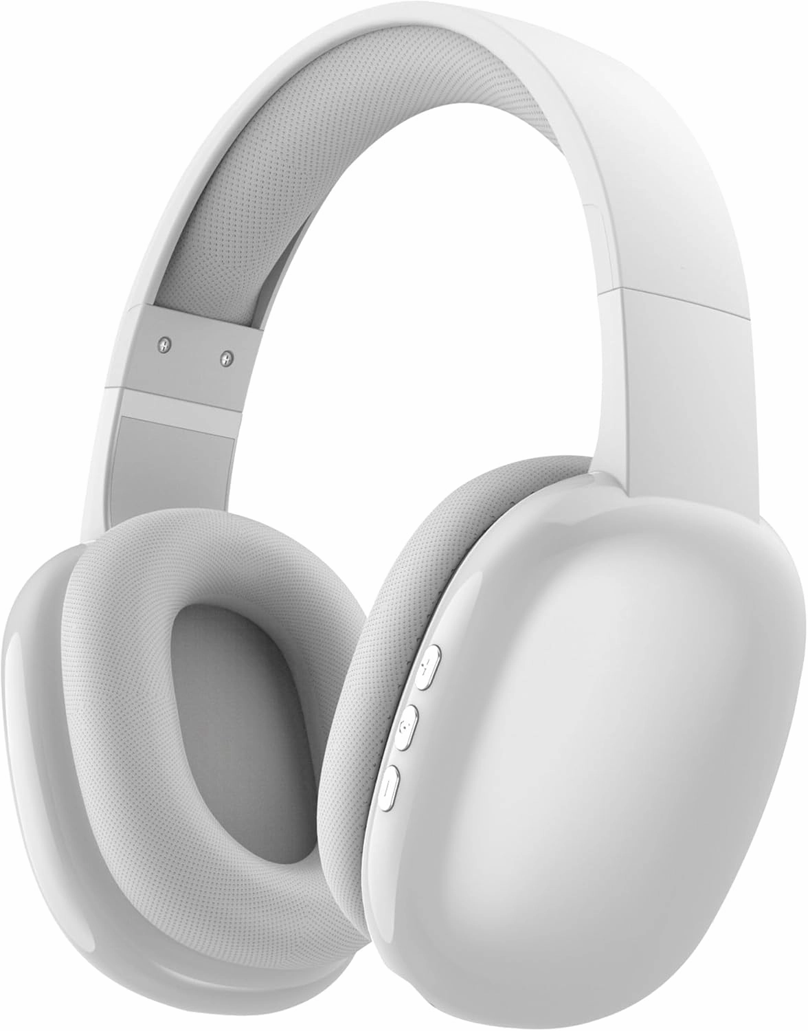 Gabba Goods Wireless Over Ear Bluetooth Headphones with Microphone - Wireless Headset -Noise Reduction - Bluetooth, Wired,Built in Micro SD for Travel, Home, Work TV,PC,Gaming,Cellphone (Silver) over-ear headphones,closed back headphones,wireless studio ca