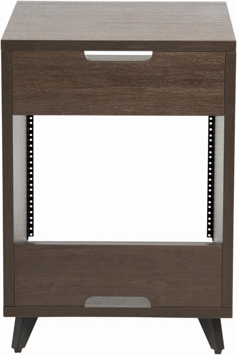 Gator Frameworks Elite Series 10U Studio Rack Desk with Slide-Out Tray and Rear Cable Passthrough, Dark Walnut Finish (GFW-ELITEDESKRK-BRN)