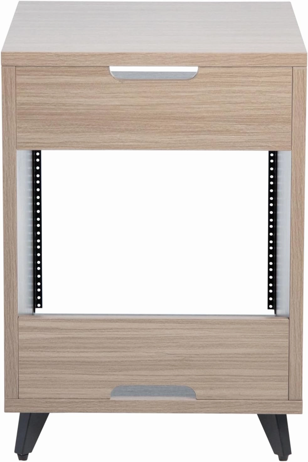 Gator Frameworks Elite Series 10U Studio Rack Desk with Slide-Out Tray and Rear Cable Passthrough; Driftwood Grey Finish (GFW-ELITEDESKRK-Gry)