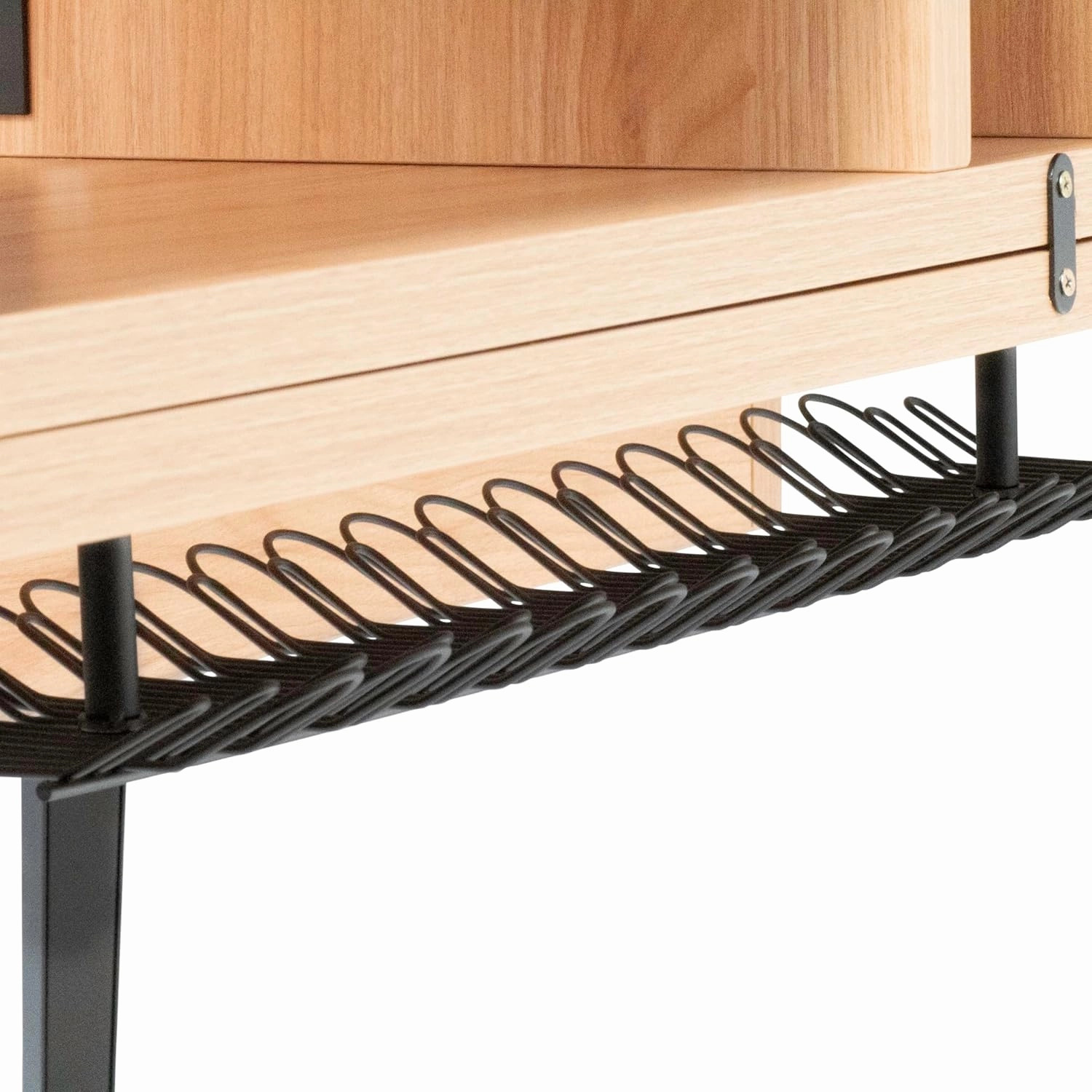 Gator Frameworks Elite Series Studio Desk Workstation with (8U) Adjustable Rack Shelves and Sliding Keyboard Tray; Natural Maple Finish (GFW-ELITEDESK-MPL)
