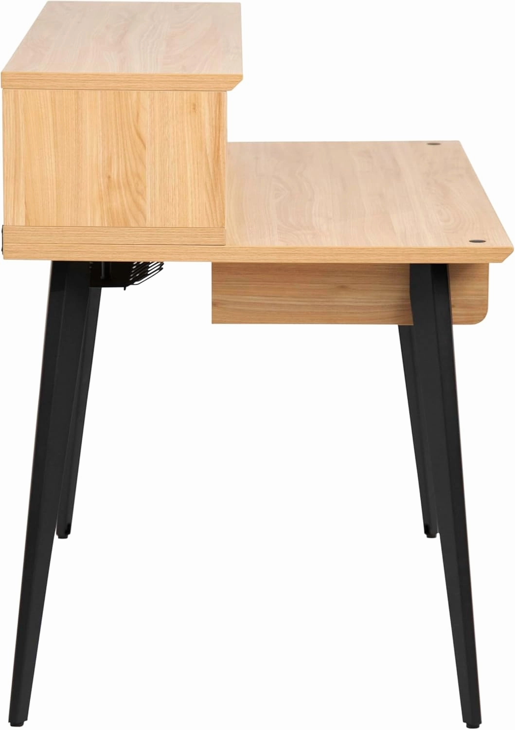 Gator Frameworks Elite Series Studio Desk Workstation with (8U) Adjustable Rack Shelves and Sliding Keyboard Tray; Natural Maple Finish (GFW-ELITEDESK-MPL)