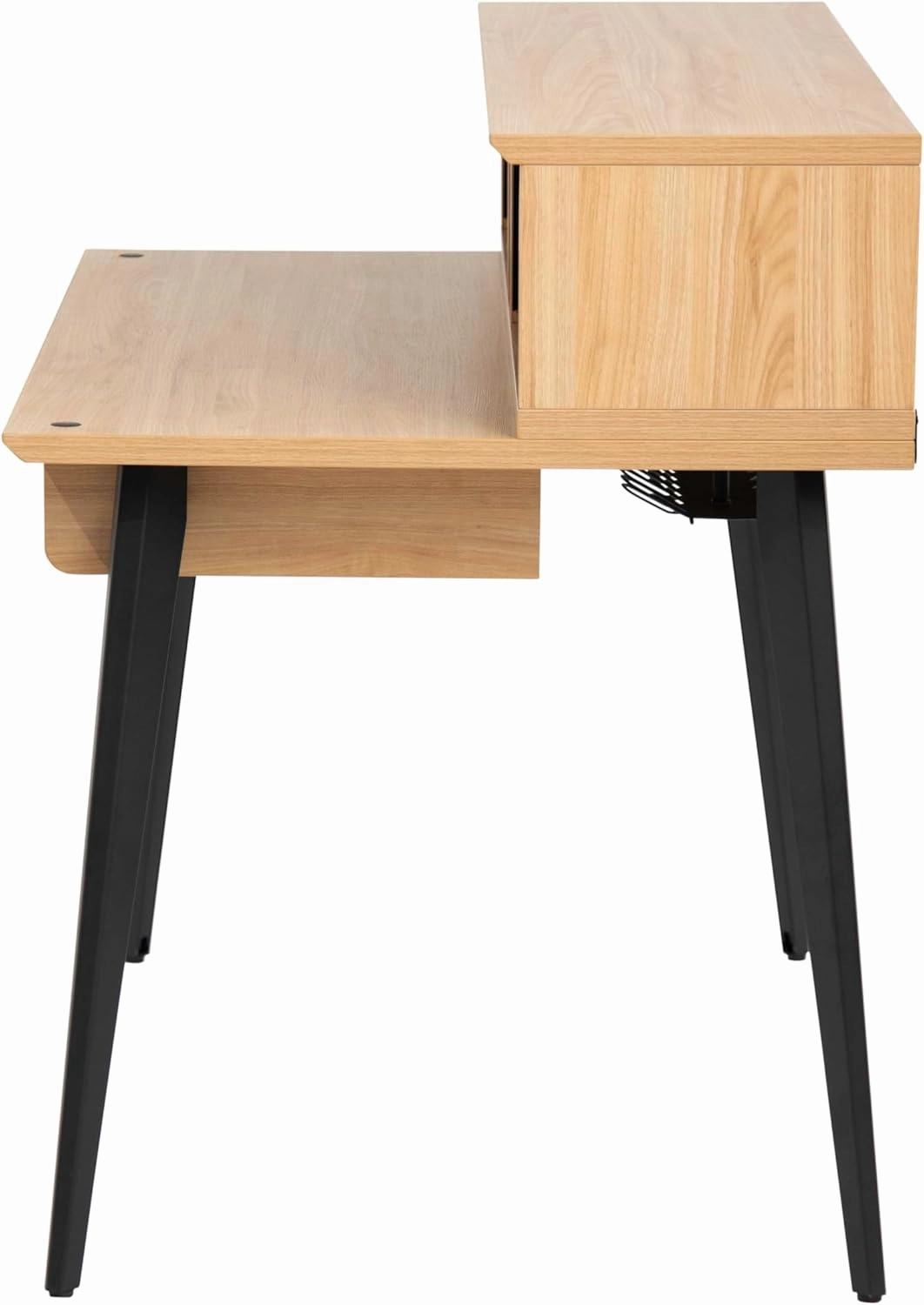 Gator Frameworks Elite Series Studio Desk Workstation with (8U) Adjustable Rack Shelves and Sliding Keyboard Tray; Natural Maple Finish (GFW-ELITEDESK-MPL)