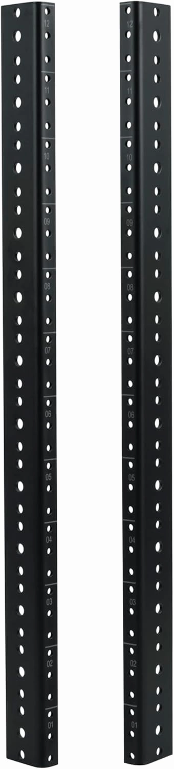 Gator Rackworks Heavy Duty Steel Rack Rail Set, 12U Rack Size (GRW-RACKRAIL-12U) audio rack,hi-fi component stand,media shelf,