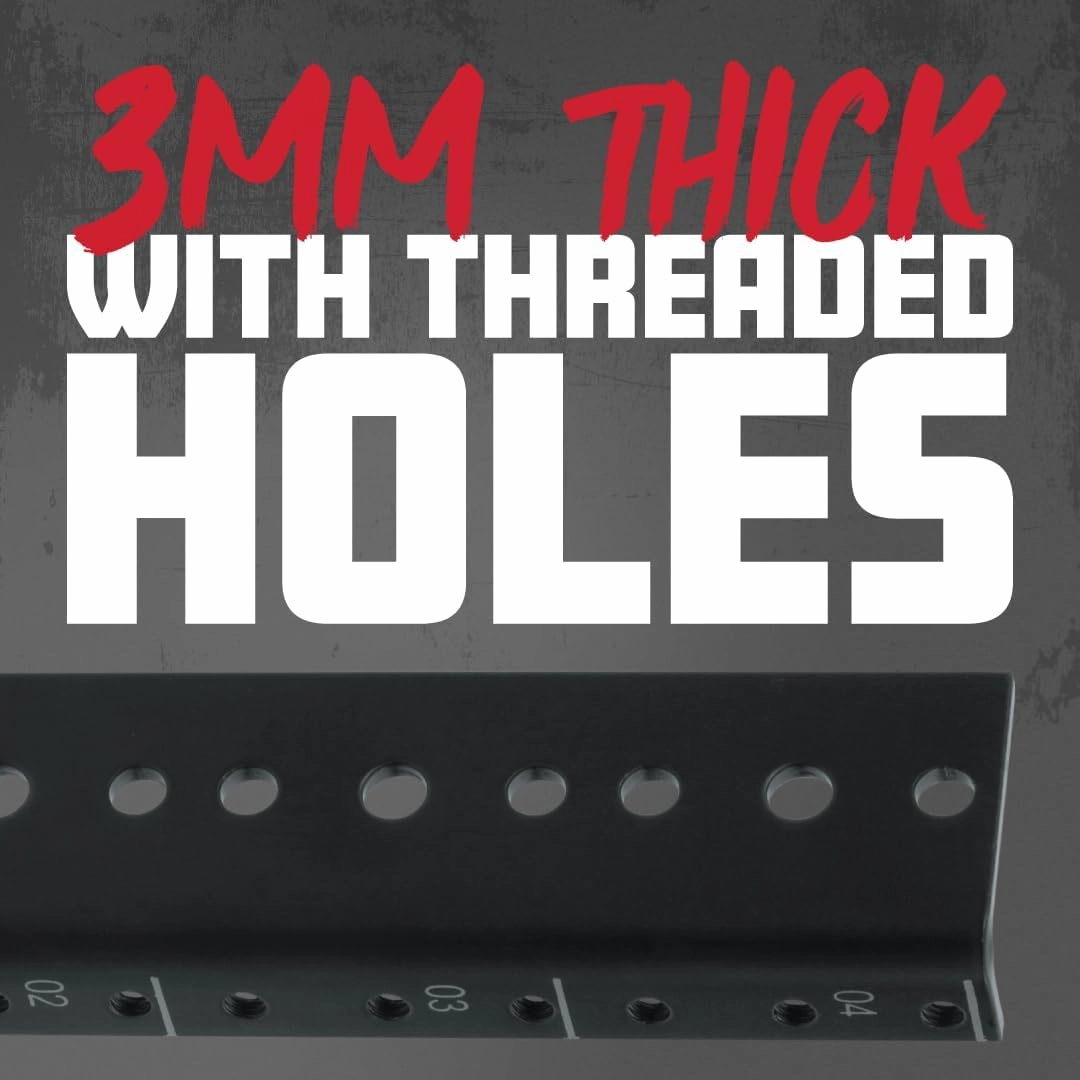 Gator Rackworks Heavy Duty Steel Rack Rail Set, 12U Rack Size (GRW-RACKRAIL-12U)