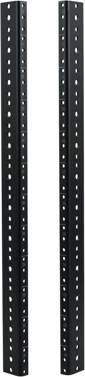 Gator Rackworks Heavy Duty Steel Rack Rail Set, 12U Rack Size (GRW-RACKRAIL-12U) audio rack,hi-fi component stand,media shelf,