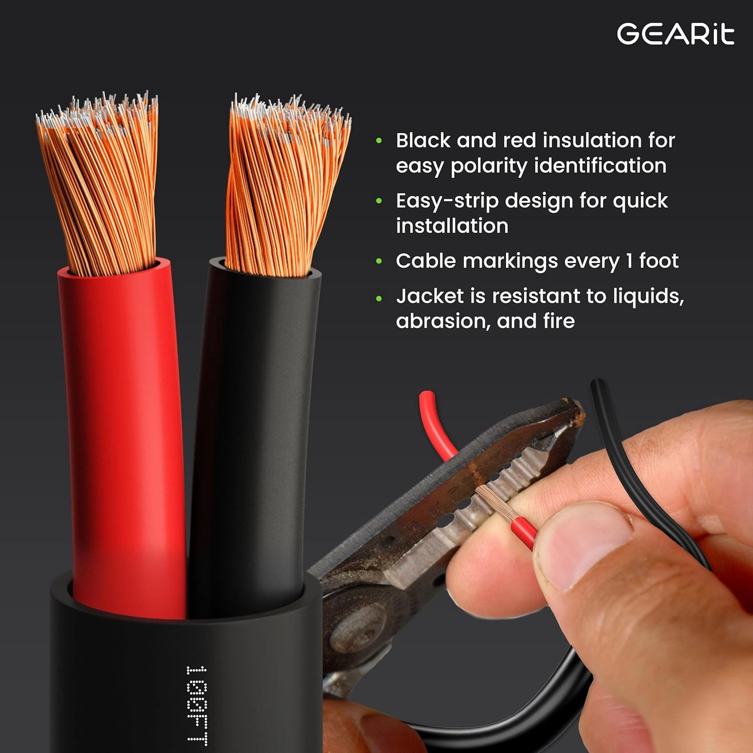 GearIT Outdoor Speaker Wire CCA 2x2.5mm (60.96 Meters - Black) Copper Clad Aluminum - Hi-Fi Audio Cable for Direct Burial in Ground/in Wall / CL3 CL2 Rated / 2-Conductors - 14 Gauge AWG, 200 Feet