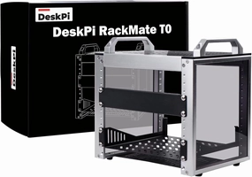 GeeekPi 4U Server Cabinet, 10 inch Server Rack for Network, Servers, Audio, and Video Equipment, DeskPi RackMate T0 Rackmount audio rack,hi-fi component stand,media shelf,
