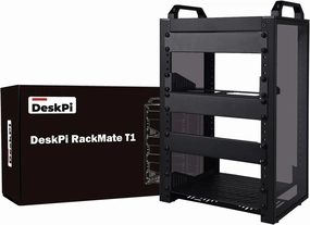 GeeekPi 8U Server Cabinet, 10 inch Server Rack for Network, Servers, Audio, and Video Equipment, DeskPi RackMate T1 Rackmount equipment cabinet,AV gear cabinet,component enclosure,