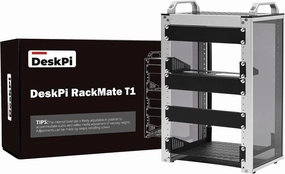 GeeekPi 8U Server Cabinet, 10 inch Server Rack for Network, Servers, Audio, and Video Equipment, DeskPi RackMate T1 Rackmount audio rack,hi-fi component stand,media shelf,