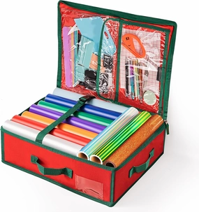 GIRAFVINYL Craft Vinyl Organizer Storage for Vinyl, Vinyl Bag Storage Organizer With Interior Pockets, Permanent Vinyl and Vinyl Tool Kit Storage Containers - Adjustable Fastening Strap vinyl storage,record holder,LP organizer,