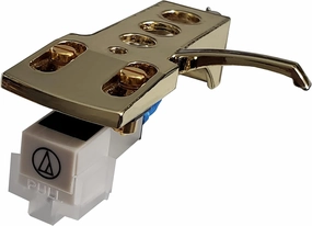 Gold Plated Headshell & Mounted Cartridge for Pioneer PLX-500, PL-560, PL-200, PL-516 direct-drive turntable,DJ turntable,hi-torque vinyl deck,