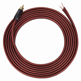 Gold-Plated RCA to Bare Wire Speaker Cable - 14AWG OFC Copper Audio Cable for Subwoofers, Amps & Home Theater, Dual PVC Shielded, Zero-Noise(30FT) speaker cable,audio wire,hi-fi speaker cord,