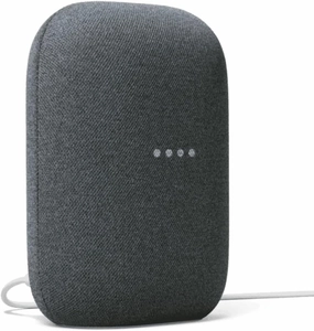 Google Audio Bluetooth Speaker - Wireless Music Streaming, Powerful Sound, Assistant Built-in, Wi-Fi and Bluetooth Connectivity, Smart Home Control, Stereo Pairing (Charcoal) smart audio hub,voice control speaker,Alexa compatible audio,