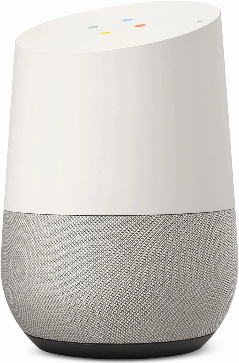 Google Home White Slate One Size Smart Speaker Google Assistant smart audio hub,voice control speaker,Alexa compatible audio,