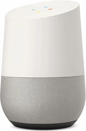 Google Home White Slate One Size Smart Speaker Google Assistant smart audio hub,voice control speaker,Alexa compatible audio,