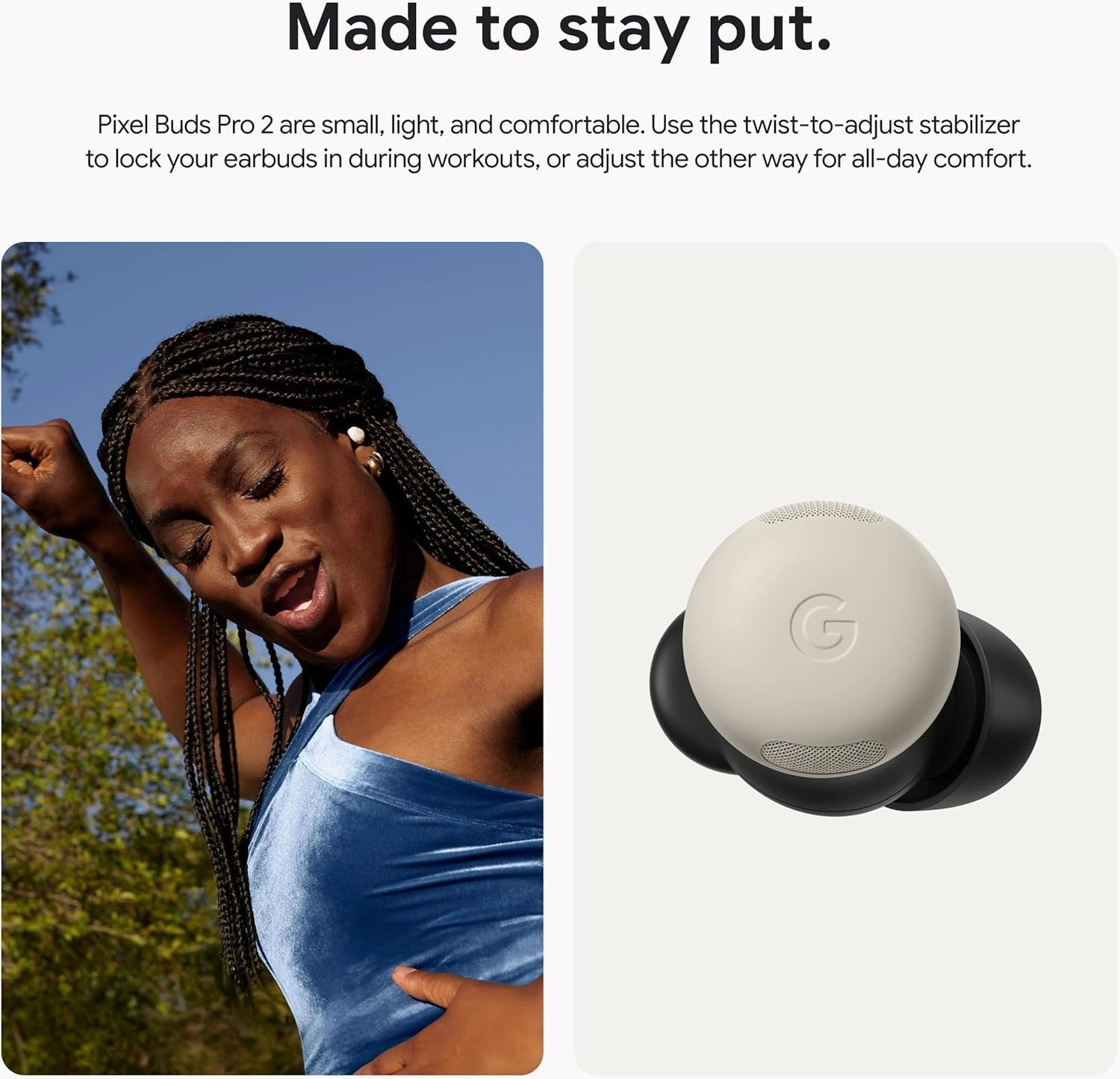 Google Pixel Buds Pro 2 - Wireless Earbuds with Active Noise Cancellation  Bluetooth Headphones - Hazel