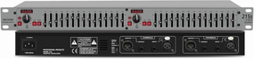 Graphic Equalizer 15-Band Stereo EQ for Home Audio, Dual Channel Professional Silver DJ Equalizer, Noise Reduction 1U Rack Mount (EQ-215S) audio rack,hi-fi component stand,media shelf,