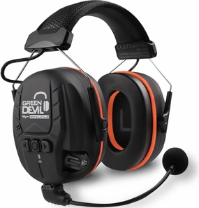 GREEN DEVIL Electronic Bluetooth Hearing Ear Protection Headphones With Boom Microphones 27dB Noise Cancelling Earmuffs noise cancelling headphones,ANC headphones,travel headphones,